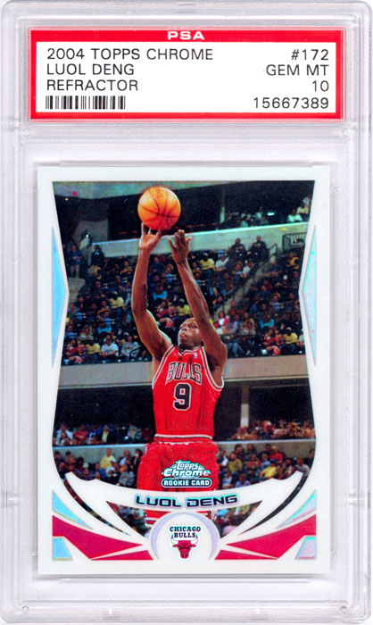 2004-05 Topps Chrome Luol Deng Refractor #172 PSA 10
