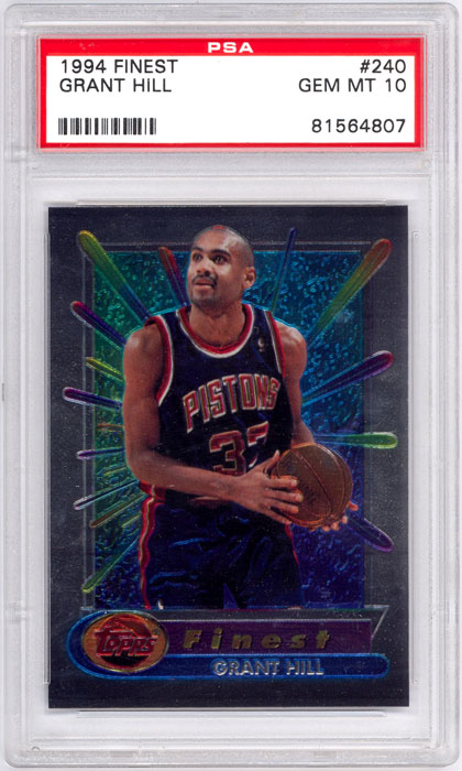 1994-95 Finest Grant Hill RC #240 PSA 10
