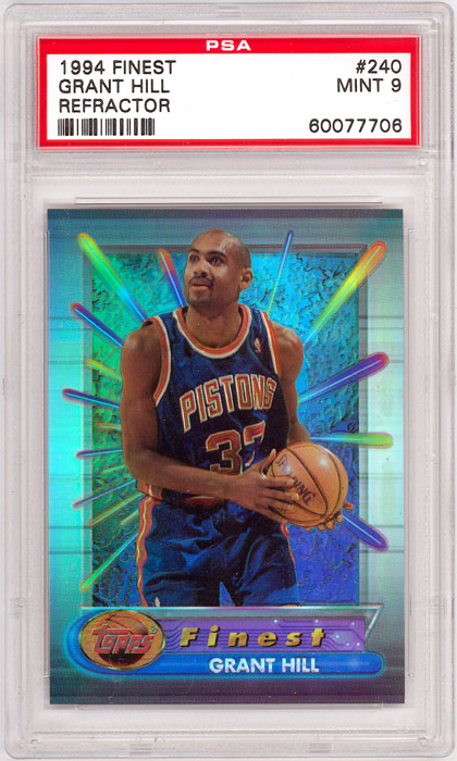 1994-95 Finest Grant Hill Refractor #240 PSA 9
