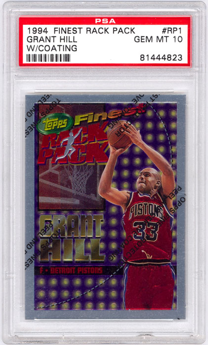 1994-95 Finest Grant Hill Rack Pack w/coating #RP1 PSA 10

