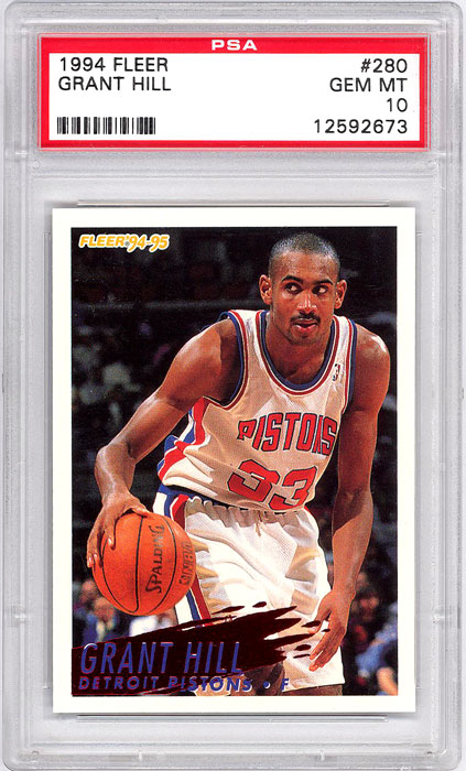 1994-95 Fleer Grant Hill RC #280 PSA 10
