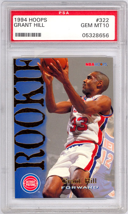 1994-95 Hoops Grant Hill RC #322 PSA 10
