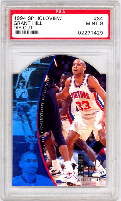 1994-95 SP Grant Hill Holoview Die Cut #34 PSA 9
