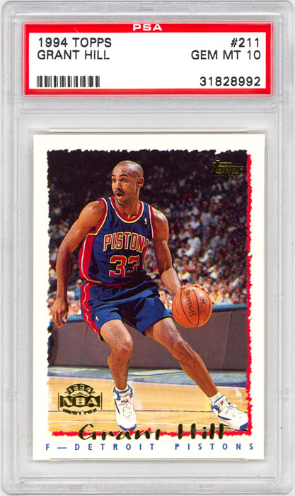 1994-95 Topps Grant Hill RC #211 PSA 10
