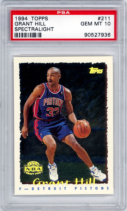 1994-95 Topps Grant Hill Spectralight #211 PSA 10
