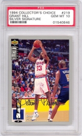 1994-95 Collector's Choice Silver Signature 219 Grant Hill 