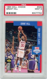 1994-95 Collector's Choice 409 Grant Hill DC