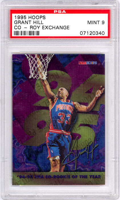 1995-96 Hoops Grant Hill Co-ROY Exchange PSA 9
