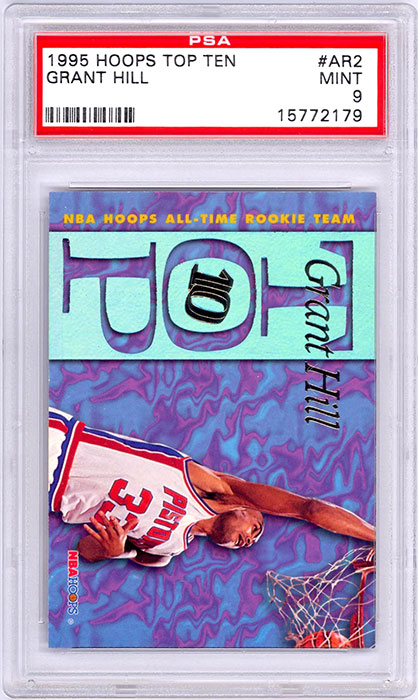1995-96 Hoops Grant Hill Top Ten #AR2 PSA 9
