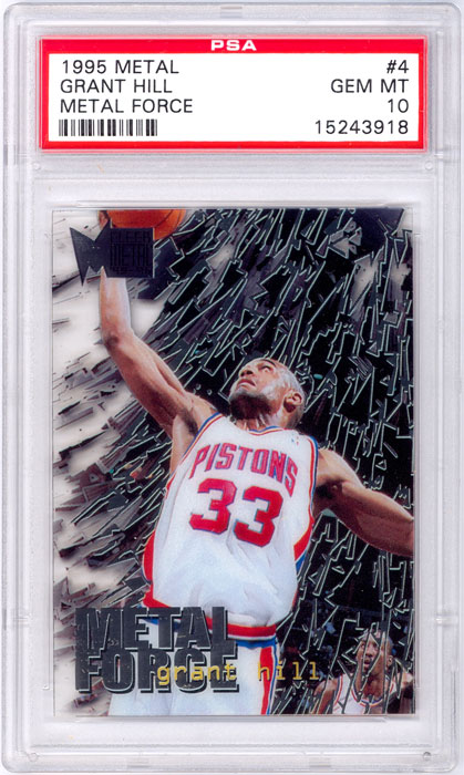 1995-96 Metal Grant Hill Metal Force #4 PSA 10
