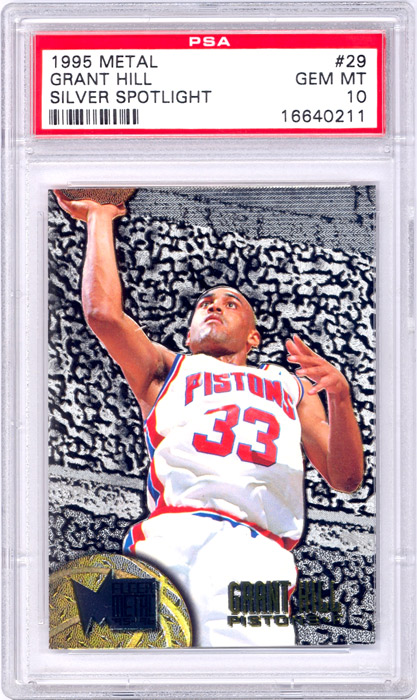 1995-96 Metal Grant Hill Silver Spotlight #29 PSA 10
