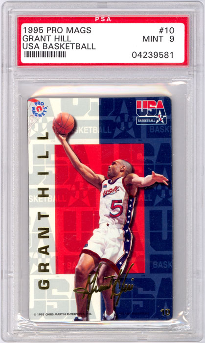 1995-96 Pro Mags Grant Hill USA Basketball #10 PSA 9

