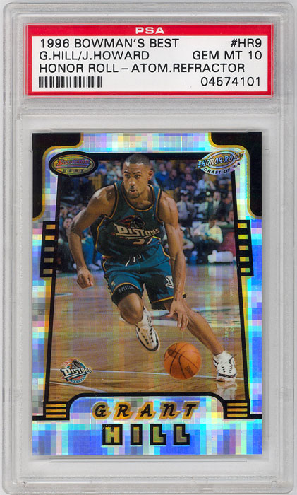 1996-97 Bowmans Best Grant Hill/Juwan Howard Honor Roll Atomic Refractor #HR9 PSA 10
