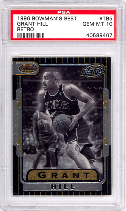 1996-97 Bowmans Best Grant Hill Retros #TB5 PSA 10
