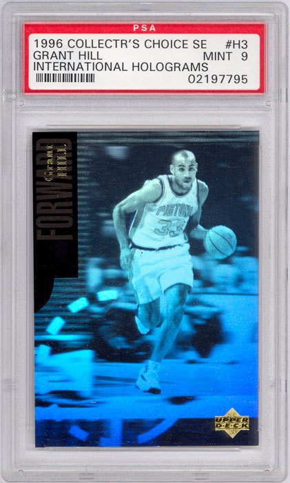 1996-97 Collectors Choice International Grant Hill Holograms #H3 PSA 9
