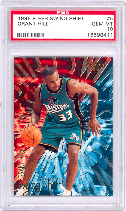 1996-97 Fleer Grant Hill Swing Shift #5 PSA 10
