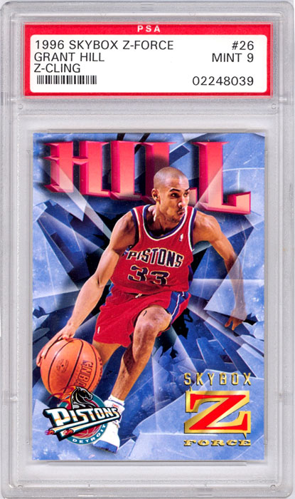 1996-97 Skybox Z-Force Grant Hill Z-Cling #26 PSA 9
