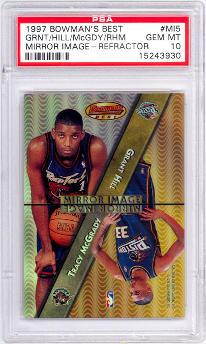 1997-98 Bowmans Best Grant Hill Mirror Image Refractor #MI5 PSA10
