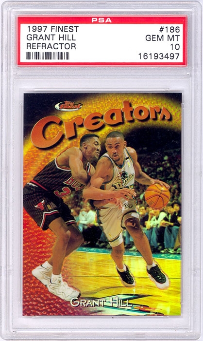 1997-98 Finest Grant Hill Refractor #186 PSA 10
