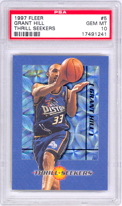 1997-98 Fleer Grant Hill Thrill Seekers #5 PSA 10
