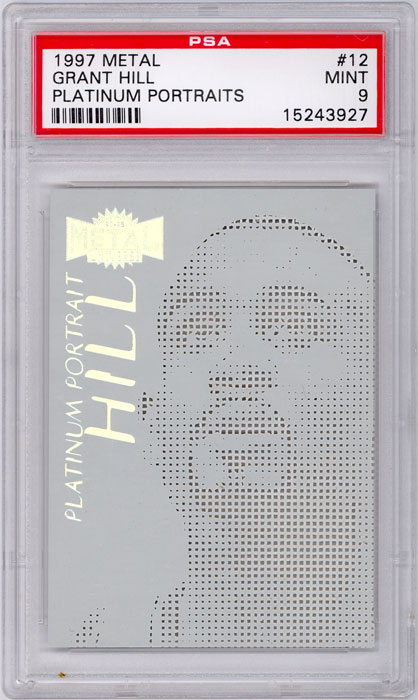 1997-98 Metal Grant Hill Plantinum Portraits #12 PSA 9
