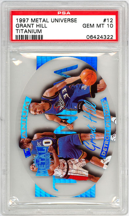 1997-98 Metal Universe Grant Hill Titanium #12 PSA 10
