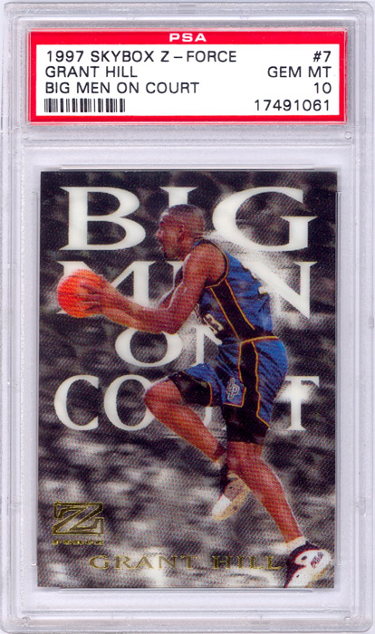 1997-98 Skybox Z-Force Grant Hill Big Men On Court #7 PSA 10

