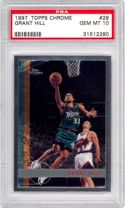 1997-98 Topps Chrome Grant Hill #29 PSA 10
