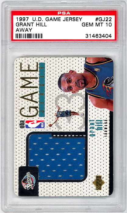 1997-98 Upper Deck Grant Hill Game Jersey #GJ22 PSA 10
