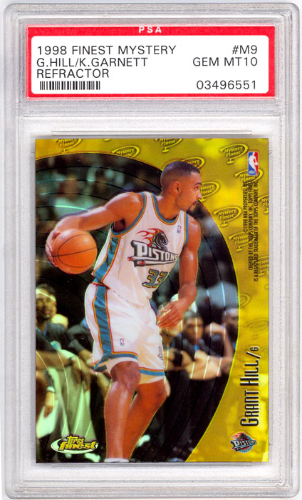 1998 Finest Grant Hill/Kevin Garnett Mystery Refractor #M9 PSA 10
