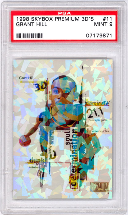 1998-99 Skybox Grant Hill 3D's #11 PSA 9
