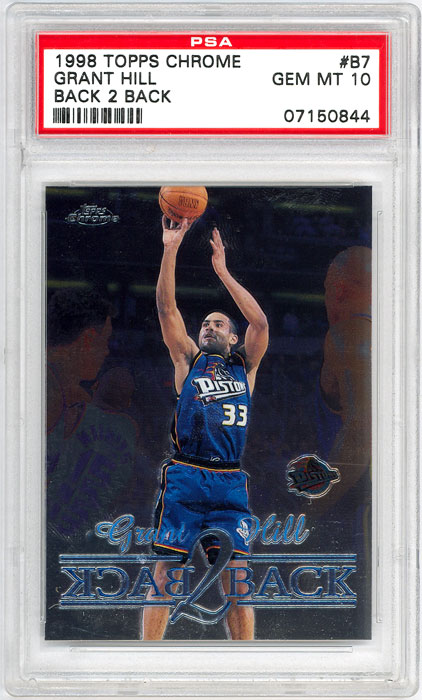 1998-99 Topps Chrome Grant Hill Back 2 Back #B7 PSA 10
