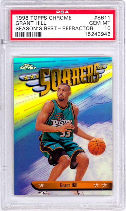 1998-99 Topps Chrome Grant Hill Season's Best Refractor #SB11 PSA 10
