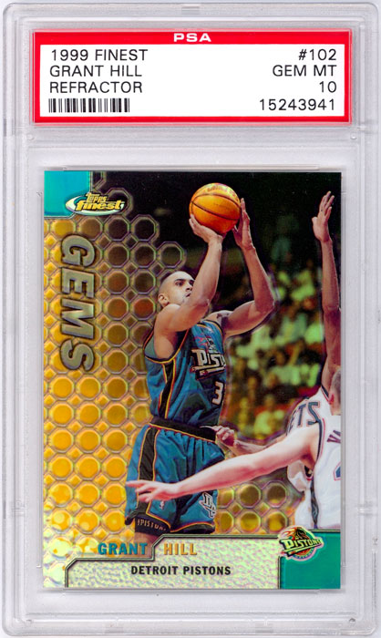 1999-00 Finest Grant Hill Refractor #102 PSA 10
