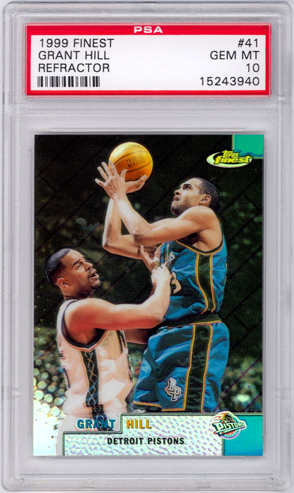 1999-00 Finest Grant Hill Refractor #41 PSA 10
