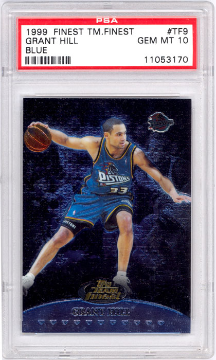 1999-00 Finest Grant Hill Team Finest Blue #TF9 PSA 10
