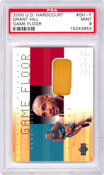 2000-01 UD Hardcourt Grant Hill Game Floor #GH-F PSA 9
