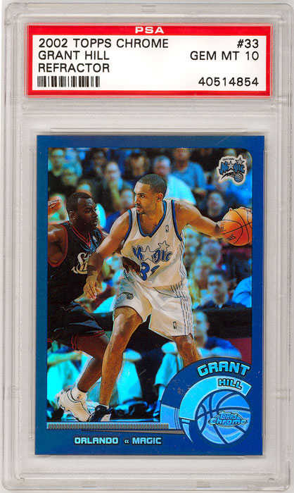 2002-03 Topps Chrome Grant Hill Refractor #33 PSA 10
