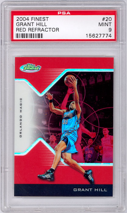 2004-05 Finest Grant Hill Red Refractor #20 PSA 9
