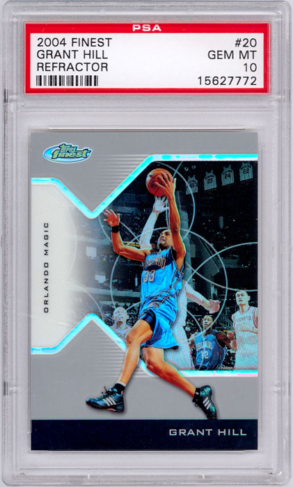 2004-05 Finest Grant Hill Refractor #20 PSA 10
