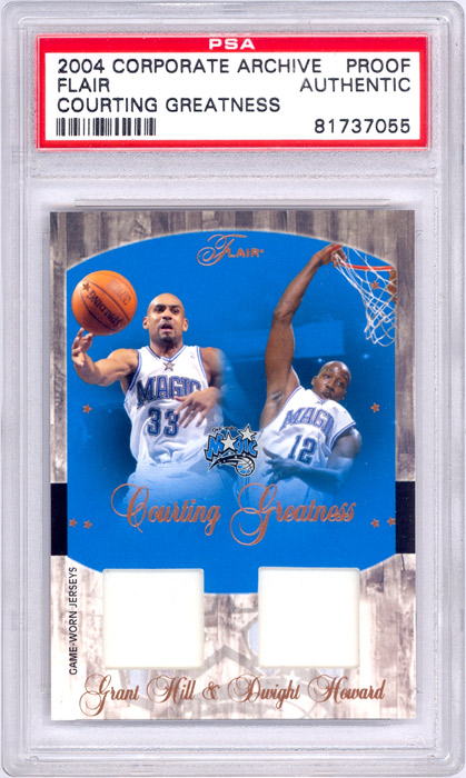2004-05 Fleer Corporate Archive Fleer Grant Hill/Dwight Howard Courting Greatness Proof
