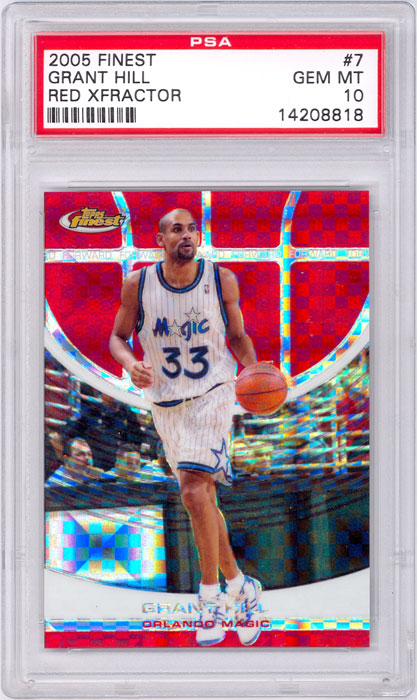 2005-06 Finest Grant Hill Red Xfractor #7 PSA 10
