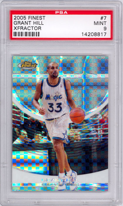 2005-06 Finest Grant Hill Xfractor #7 PSA 9
