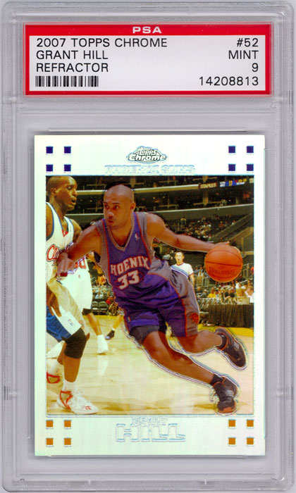 2007-08 Topps Chrome Grant Hill Refractor #52 PSA 9

