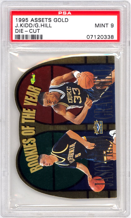 1995 Assets Gold Grant Hill/Jason Kidd Die-Cut PSA 9
